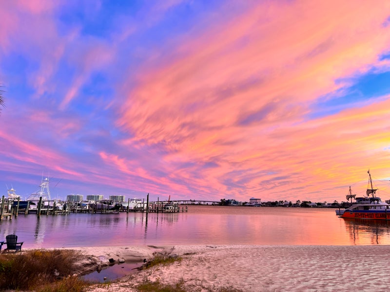 Orange Beach Alabama Sunset over Terry Cove