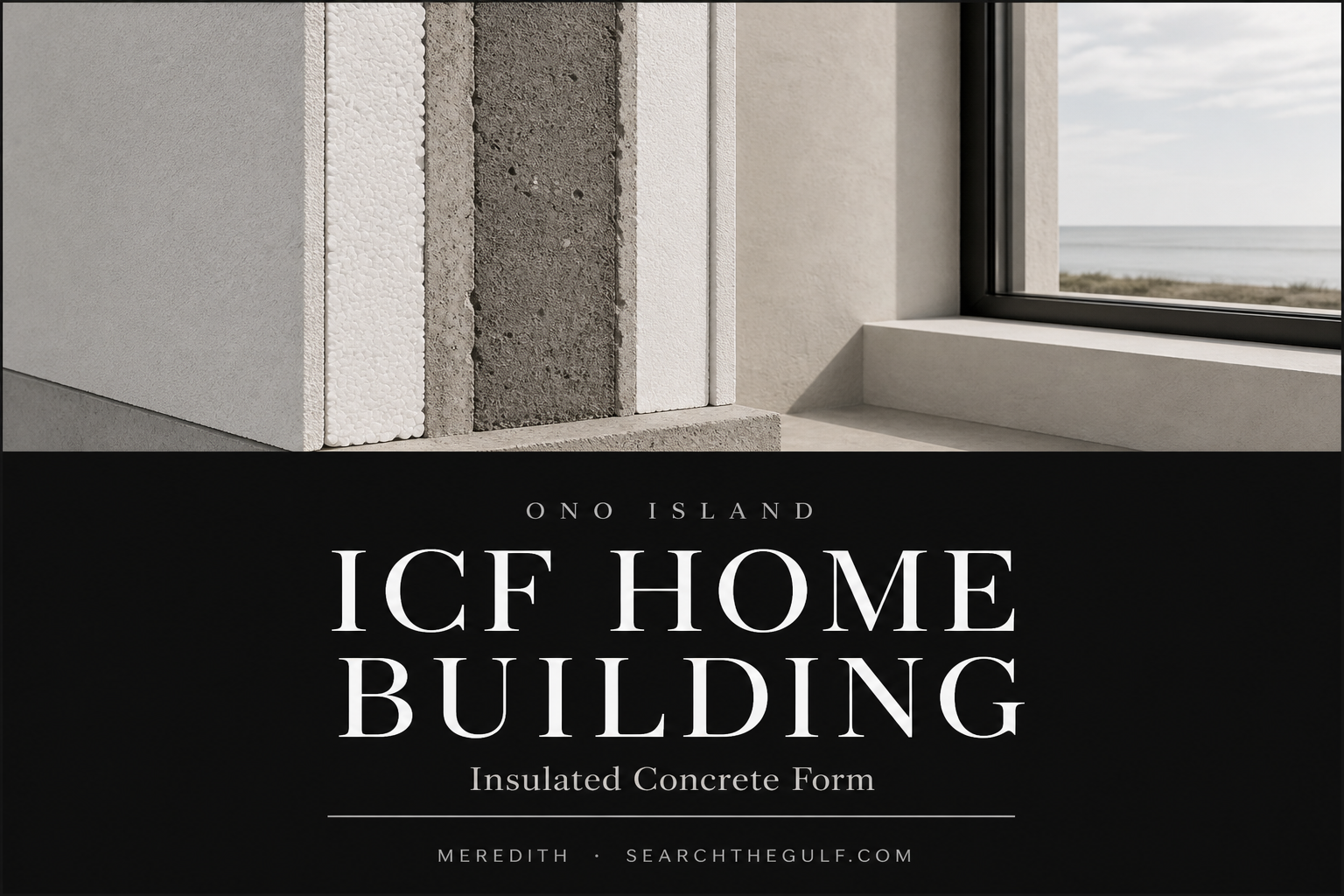 Insulated Concrete Form Home Construction Builders Ono Island