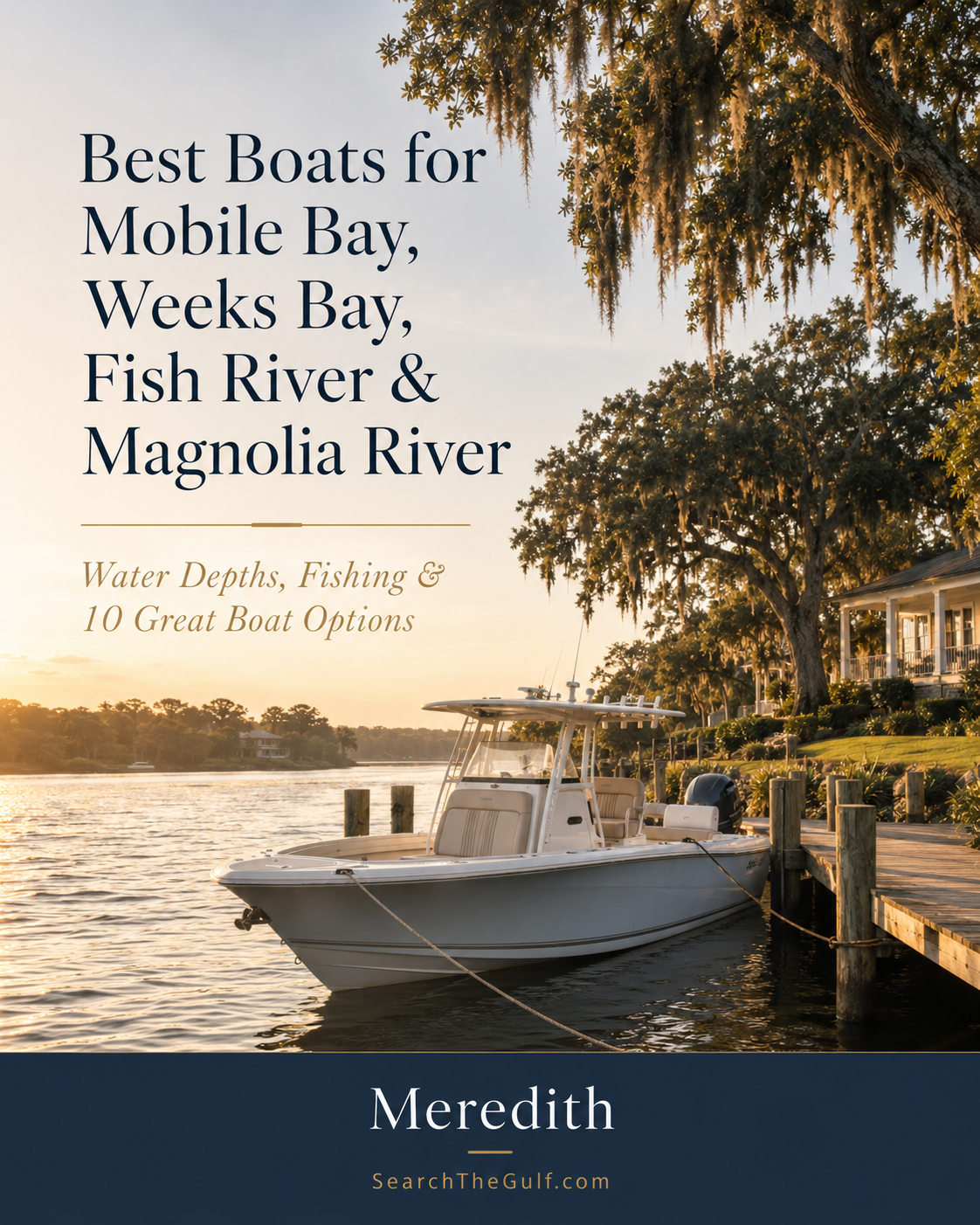 Best boats for Mobile Bay Weeks Bay Fish River and Magnolia River in Baldwin County Alabama