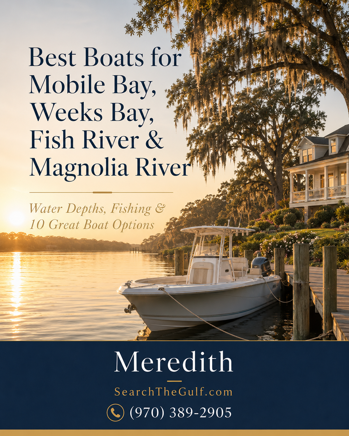 Boats For Mobile Bay, Fish River, Weeks Bay, Magnolia River, Baldwin County, Alabama