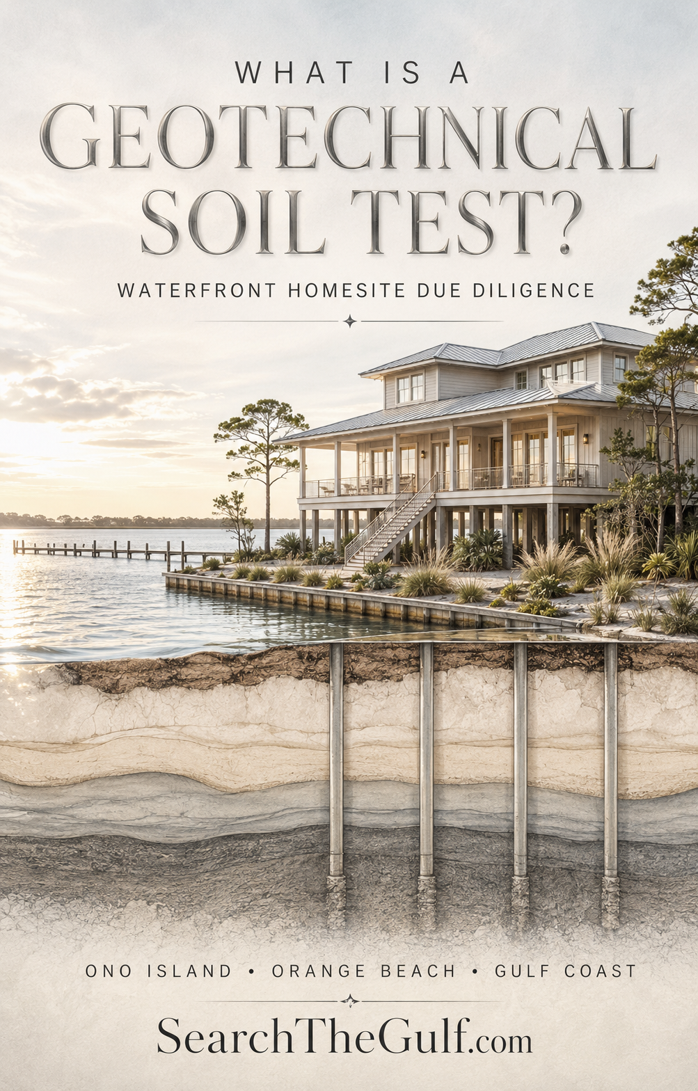 Geotechnical Soils Testing Ono Island, Orange Beach and Gulf Coast Home Building Construction