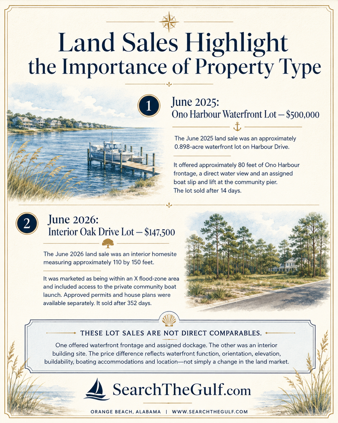 Vacant Land Sales Ono Island June