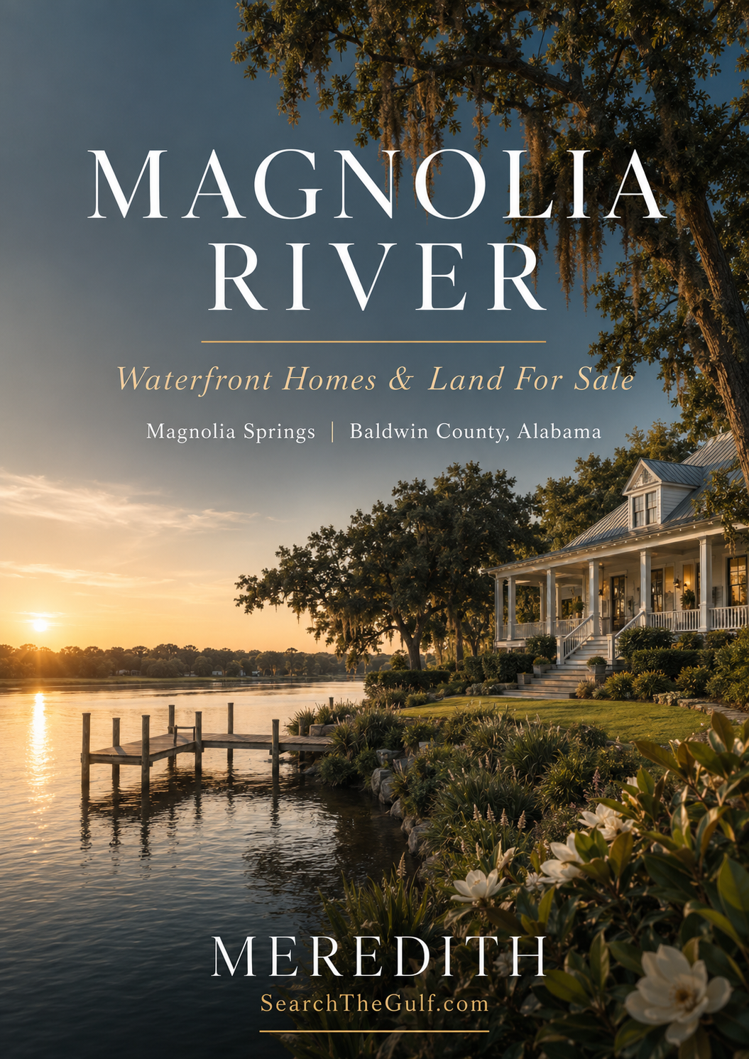 Magnolia River waterfront homes and land for sale in Baldwin County Alabama