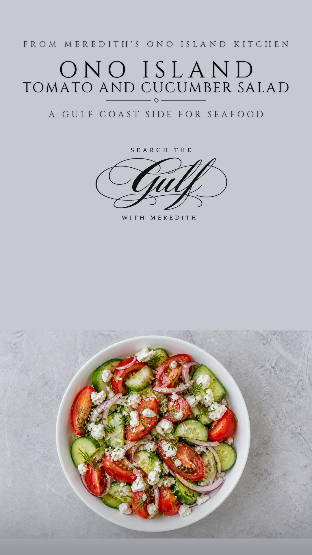 Ono Island Tomato Cucumber Salad Recipe Search The Gulf