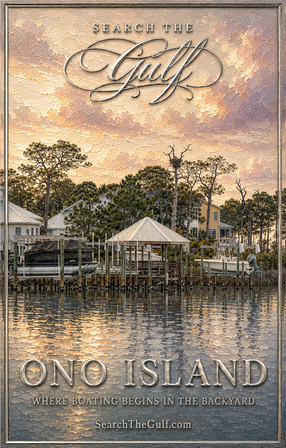 Ono Island Backyard Boating Homes for Sale