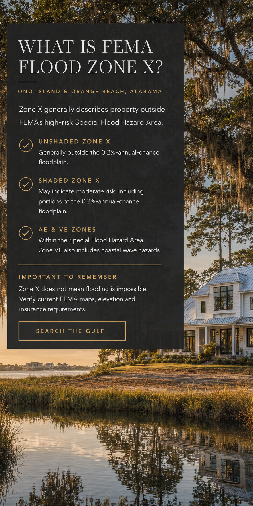 Flood Zones Ono Island Orange Beach Alabama