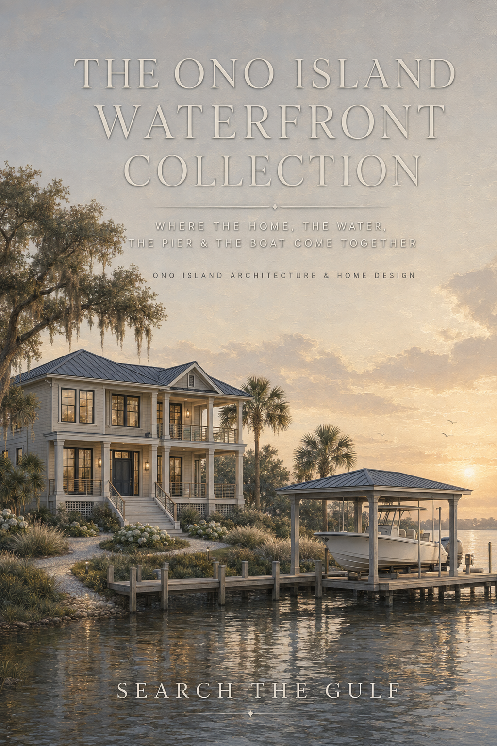 Ono Island Modern Waterfront Homes with Boathouses Ono Island Modern Waterfront Homes with Boathouses