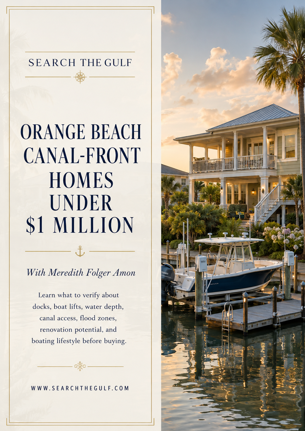 Orange Beach Canal-Front Homes for Sale Under $1 Million